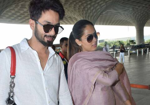 सिंपल सूट में शाहिद कपूर के साथ नजर आईं मीरा राजपूत, देखें तस्वीरें सिंपल सूट में शाहिद कपूर के साथ नजर आईं मीरा राजपूत, देखें तस्वीरें