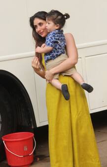 In Pics: तैमूर को आई मम्मी करीना की याद, पहुंच गए स्टूडियो