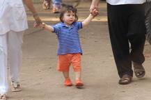 MOM करीना को बिजी देख अकेले वॉक कर मन बहला रहे हैं तैमूर, देखें तस्वीरें