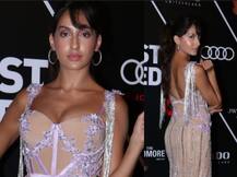 GQ Awards में बेहद सेंशुअस अंदाज में पहुंचीं नोरा फतेही, देखें HOT तस्वीरें
