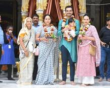 ईशा की बेटी की पहली बार ऐसी तस्वीरें आईं सामने, नानी हेमा मालिनी संग गई थीं मंदिर