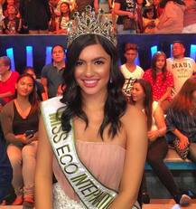 मिस इको इंटरनेशनल 2018 का खिताब जीतकर पहली फिलीपींस महिला बनी थिया थुम्माला