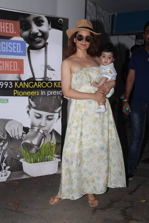 भांजे के साथ पहली बार इस अंदाज में नजर आईं कंगना रनौत, क्यूटनेस में तैमूर को भी देता है मात