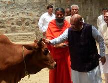 अमित शाह ने छुए रामदेव के पैर, बोले- बाबा से मिलना मतलब एक करोड़ लोगों तक पहुंचना