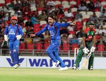 भारतीय धरती पर राशिद का कमाल, अफगानिस्तान ने बांग्लादेश को 6 विकेट से हराया