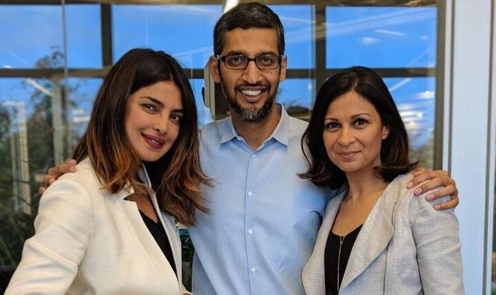 दोनों की यह मुलाकात कैलिफोर्नियां के गूगल हेडक्वाटर में हुई. इस दौरान प्रियंका की मैनेजर अंजुला अचारिया भी मौजूद थीं. (तस्वीर-इंस्टाग्राम)