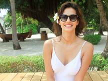 IN PICS: \'बागी 2\' फेम दिशा पाटनी ने व्हाइट स्विमसूट में खिंचवाईं खूबसूरत तस्वीरें