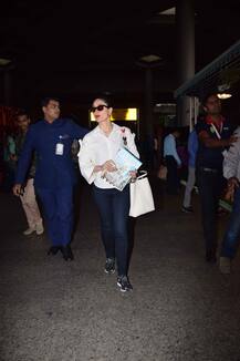 लंदन से वापस लौटीं करीना कपूर, एयरपोर्ट पर स्टाइल से किया इंप्रेस