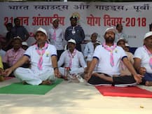 बिहार: हाजीपुर में उपेंद्र कुशवाहा और रामविलास पासवान ने एक साथ किया योग