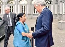 बेल्जियम के उप प्रधानमंत्री और की समकक्ष से मिलीं सुषमा, सफल रहा दौरा