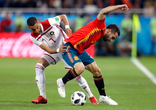 Fifa World Cup 2018: Spain stops Morocco on a draw and makes it to the pre quarter final फीफा विश्व कप: स्पेन ने मोरक्को से खेला ड्रॉ, प्री-क्वार्टर फाइनल में बनाई जगह