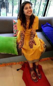 आप भी देखें \'हरामखोर\' फेम श्वेता त्रिपाठी के मेहंदी रस्म की तस्वीरें