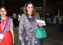 टेनिस स्टार सानिया मिर्जा को बेबी बंप के साथ एयरपोर्ट पर किया गया स्पॉट, देखें तस्वीरें