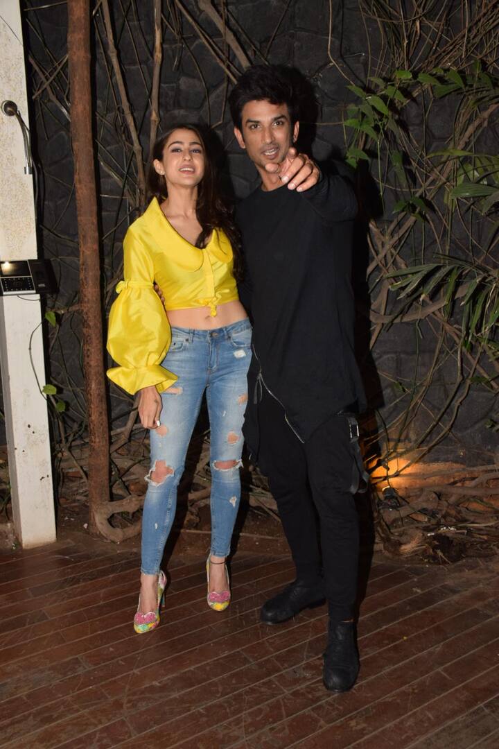 रैप अप पार्टी के मौके पर सारा और सुशांत की कुछ ऐसी केमेस्ट्री देखने को मिली. (Photo: Manav Mangalani)