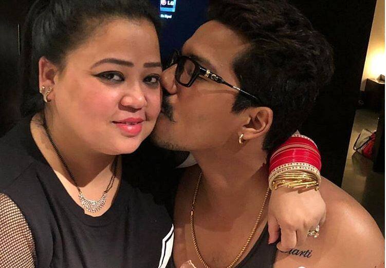 Haarsh Limbachiyaa gets Bharti Singh's name inked on his chest कॉमेडियन भारती सिंह के बर्थडे पर पति हर्ष ने दिया बेहद खास तोहफा