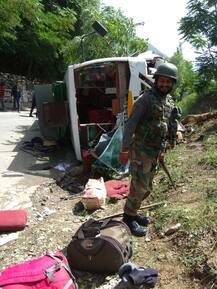 श्रीनगर लेह हाइवे पर हुआ हादसा, अमरनाथ भक्त हुए घायल