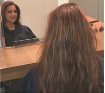 हेयर कट कराते समय रो पड़ीं कैंसर से लड़ रही सोनाली बेंद्रे, न्यूयॉर्क से आई पहली तस्वीर