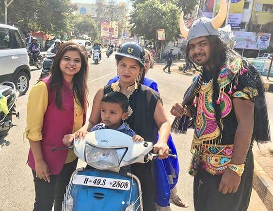बताते चलें 25 जनवरी को नागपुर में भी यमराज को ट्रैफिक पुलिस के दूत के रूप में ऐसे ही प्रजेंट किया गया था. फोटोः इंस्टाग्राम