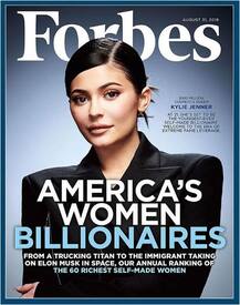 दुनिया की सबसे अमीर महिलाओं में शुमार काइली जेनर फोर्ब्स के कवर पर कुछ इस अंदाज में आईं नजर