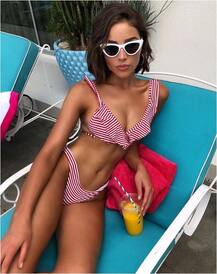 PHOTOS: समुद्र किनारे साइकिलिंग का मजा ले रही हैं ये हॉलीवुड मॉडल