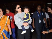 PICS: MOM करीना के साथ छुट्टियां मनाकर मुंबई लौटे तैमूर, एयरपोर्ट पर दिखे हैरान-परेशान