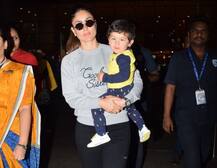 PICS: MOM करीना के साथ छुट्टियां मनाकर मुंबई लौटे तैमूर, एयरपोर्ट पर दिखे हैरान-परेशान