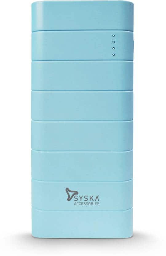 Syska 10,000 mAh पॉवर बैंक: पॉवर बैंक आपको पिंक, ब्लू और वाइट कलर में मिलेगा. इसमें 10,000mAh की बैटरी है. ये यूएसबी पोर्ट सपोर्ट के साथ आता है. पॉवरबैंक की कीमत 1800 रुपये है लेकिन आप इसे आज 699 रुपये में सिर्फ फ्लिपकार्ट से खरीद सकते हैं.