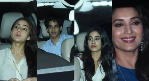 PHOTOS: DHADAK स्क्रीनिंग पर रेखा से लेकर माधुरी दीक्षित तक पहुंचे ये स्टार्स PHOTOS: DHADAK स्क्रीनिंग पर रेखा से लेकर माधुरी दीक्षित तक पहुंचे ये स्टार्स