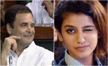 पीएम मोदी को गले लगाने के बाद राहुल गांधी ने \'मारी आंख\', जानें इस पर प्रिया प्रकाश का रिएक्शन