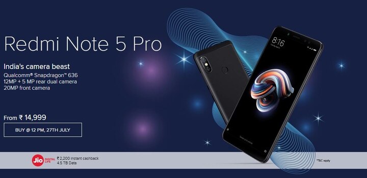 Redmi Note 5 Pro, Mi TV 4, and Mi TV 4A Flash Sales in India Today; Redmi 5A to Go Up for Pre-Orders Redmi Note 5 Pro, Mi TV 4 और Mi TV 4A के लिए भारत में आज है फ्लैश सेल