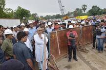 पटनाः बेली रोड पर सड़क धंसने से मचा हड़कंप, सीएम नीतीश कुमार ने किया निरीक्षण