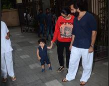 बेटे तैमूर को लेकर सोहा के घर पहुंचे सैफ और करीना, देखें तस्वीरें