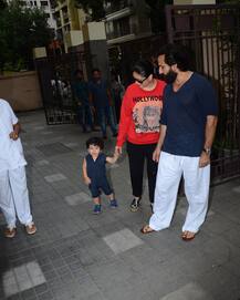 बेटे तैमूर को लेकर सोहा के घर पहुंचे सैफ और करीना, देखें तस्वीरें