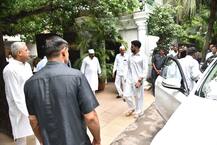 बहन श्वेता नंदा के ससुर को श्रद्धांजलि देने दिल्ली पहुंचे अभिषेक और ऐश्वर्या राय बच्चन