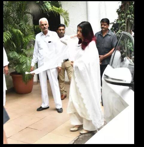 हाल ही में ऐश्वर्या राय और अभिषेक बच्चन दिल्ली में राजन नंदा के आखिरी दर्शन करने पहुंची थी. फोटोः इंस्टाग्राम