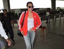 एयरपोर्ट पर सोनाक्षी के पीछे पड़ा स्ट्रीट डॉग तो कुछ ऐसा था नजारा, देखें PHOTOS