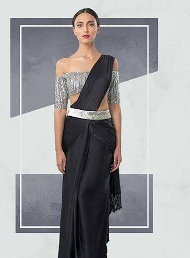 इस साड़ी को कॉकटेल साड़ी कहा जा रहा है.  अगर आप इस तीज पर सेक्सी दिखना चाहती हैं तो इस साड़ी को जरूर ट्राई करें. फोटो : इंस्टाग्राम