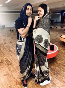 \'सुई धागा\' के प्रमोशन के लिए वरुण धवन ने पहनी साड़ी, देखें तस्वीरें