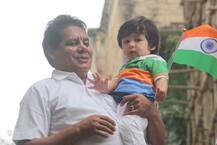 तैमूर ने फहराया झंडा, इंटरनेट पर वायरल हो रही हैं उनकी ये क्यूट तस्वीरें