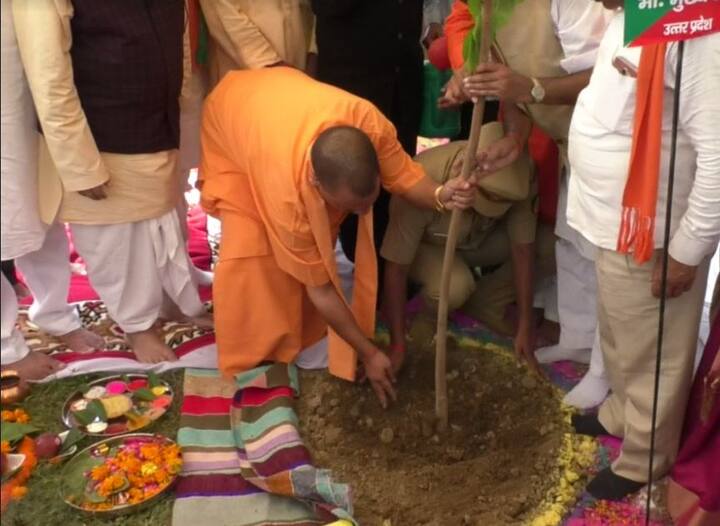 योगी आदित्यनाथ ने कहा कि आज देश का 72 वां स्वाधीनता दिवस है. आज ही के दिन गुलामी की बेड़ियों को तोड़कर स्वतंत्र हुआ था. हमारा देश कैसा हो इसकी जिम्मेदारी हम सबकी है. आज हम लोगों ने प्रदेश के प्रशासनिक अधिकारियों, जनप्रतिनिधियों और जनता ने पौधे रोपित किए हैं. अभी तक 5 करोड़ पौधे रोपित किये जा चुके हैं. मैं सभी को बधाई देता हूं. देश की स्वाधीनता का ये दिवस अविस्मरणीय बने इसलिए 2-2 पौधे लगाए और सेल्फी लें. हर जिले में हम ऐसे लोगों और प्रदेश में 50 लोगों को सम्मानित करेंगे.