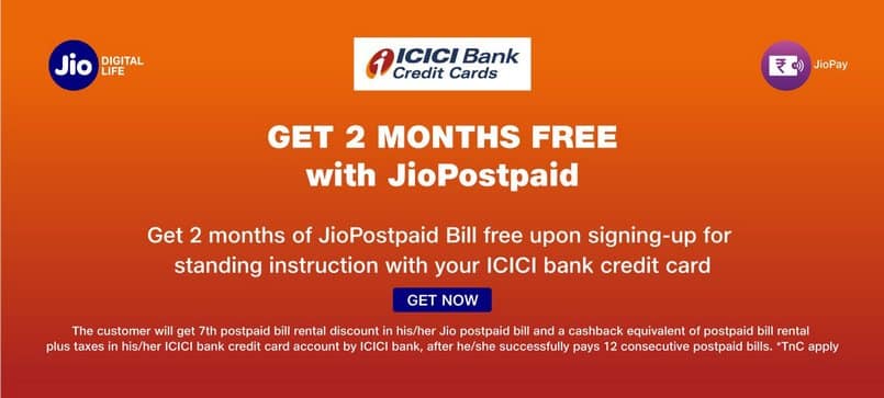 2 महीने के लिए रिलायंस जियो फ्री में दे रहा है पोस्टपेड, ICICI क्रेडिट कार्ड का करना होगा इस्तेमाल