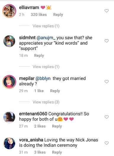  अभिनेत्री एली एवराम ने भी प्रियंका के पोस्ट पर दिल की इमोजी बनाकर बधाई दी. तस्वीर: इंस्टाग्राम