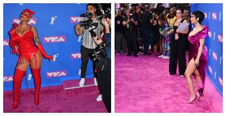 न्यूयॉर्क में आयोजित MTV Video Music Awards के रेड कार्पेट पर हॉलीवुड अभिनेत्रियों और गायिकाओं ने बोल्डनेस की सारी हदें तोड़ दीं. ये अभिनेत्रियां इतने बोल्ड अवतार में पहुचीं कि देखने वालों की आंखें खुली की खुली रह गईं.