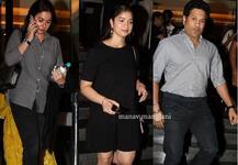 अक्षय कुमार की \'गोल्ड\' देखने पहुंचे सचिन तेंदुलकर, साथ में पत्नी अंजलि और बेटी सारा भी आईं नजर