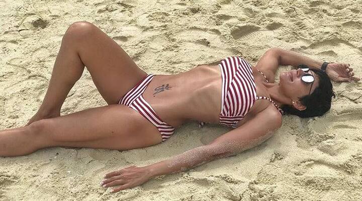 इतना ही नहीं करियर के इस पड़ाव पर साउथ की अपकमिंग फिल्म 'साहो' में भी मंदिरा बेदी अपनी अदाकारी का जलवा बिखेरती नजर आएंगी. (तस्वीर- इंस्टाग्राम)