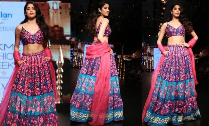 जाह्नवी कपूर आद पहली बार रैंप पर उतरीं और अपनी अदाओं से सबको अपना दीवाना बना लिया. लैक्मे फैशन वीक में उन्होंने अपने रैंप का डेब्यू किया.