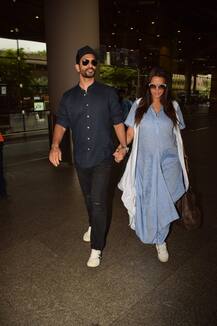 प्रेग्नेंसी Confirm करने के बाद पहली बार पति के साथ स्पॉट हुईं नेहा धूपिया, बेबी बंप में इठलाती दिखीं