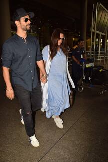 प्रेग्नेंसी Confirm करने के बाद पहली बार पति के साथ स्पॉट हुईं नेहा धूपिया, बेबी बंप में इठलाती दिखीं