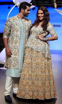 पति अंगद बेदी के साथ रैम्प पर उतरीं प्रेग्नेंट नेहा धूपिया, बेबी बंप के साथ दिए खूब पोज