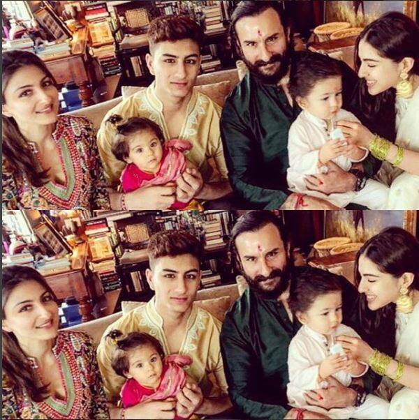 वहीं सैफ अली खान को राखी बांधने सोहा अली खान भी पहुंचीं थी. पूरे परिवार की ये तस्वीर देखने को मिली है.